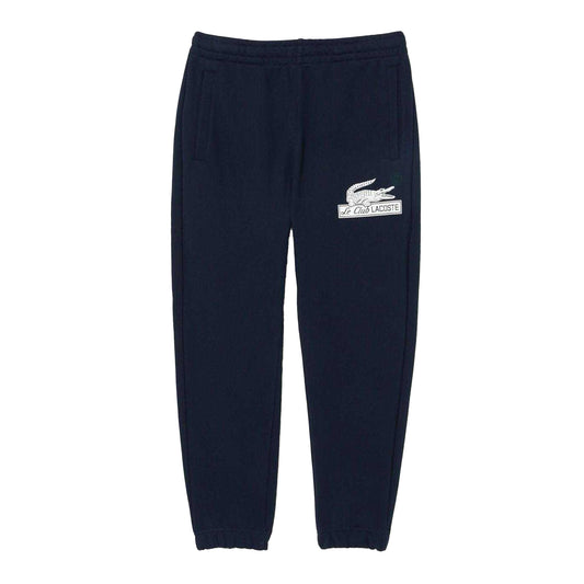 Navy - Front - Lacoste Mens Organic Cotton Jogging Bottoms