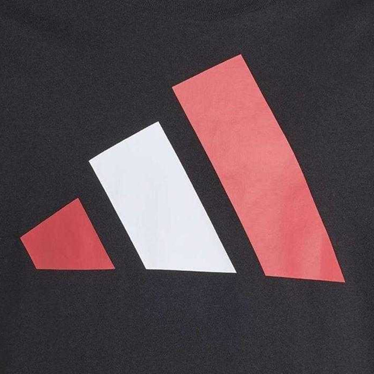 Black - Side - Adidas Childrens-Kids Big Logo T-Shirt