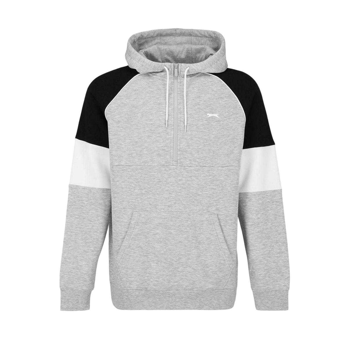 Grey-Black Marl - Side - Slazenger Mens Quarter Zip Tracksuit Set