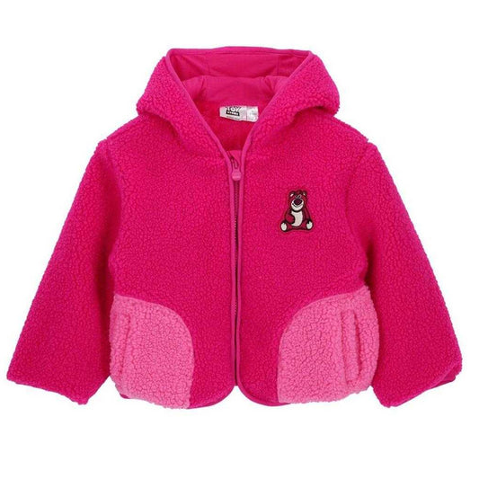Pink - Front - Toy Story 3 Childrens-Kids Lotso Polyester Fleece Hooded Jacket