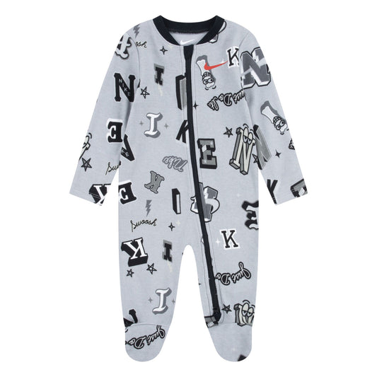 Smoke Grey - Front - Nike Baby Boys Next Gen Full Foot Romper