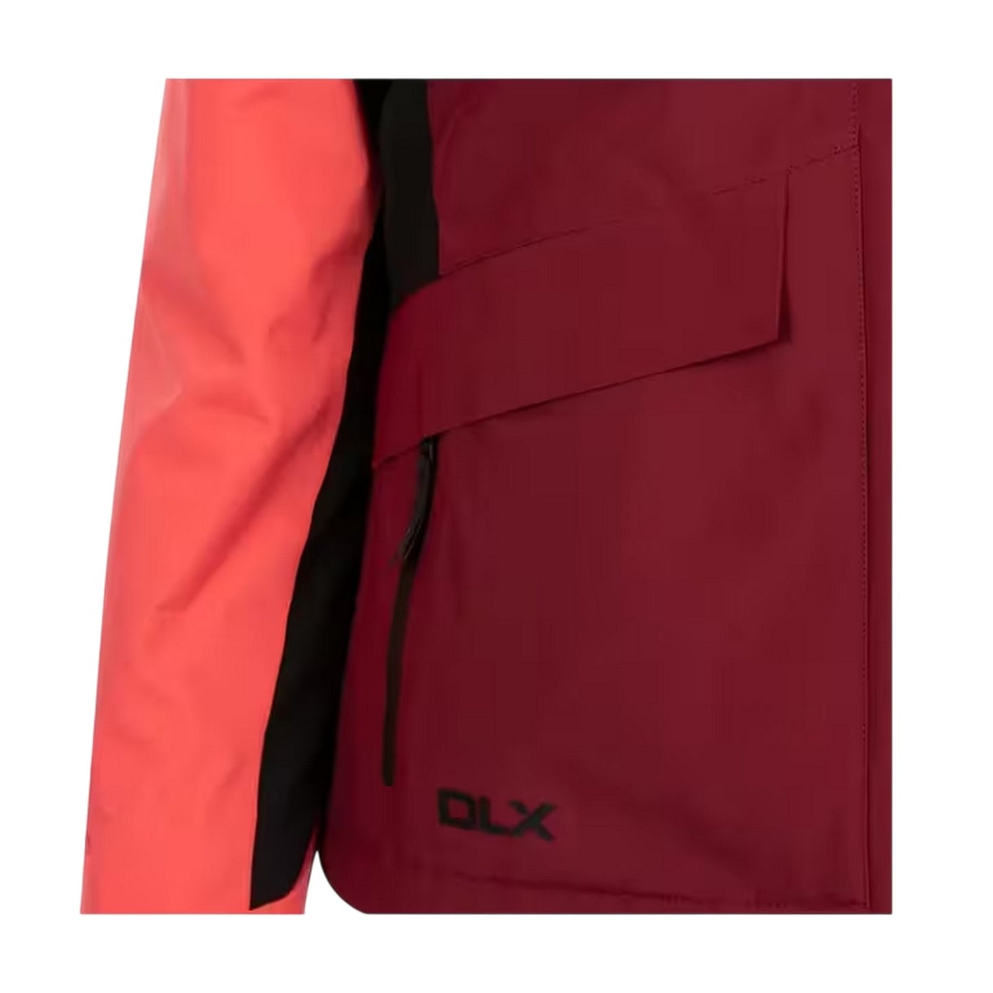 Dark Cherry - Lifestyle - DLX Womens-Ladies Colour Block Ski Jacket