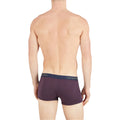 Khaki Green-Maroon-Black - Back - Emporio Armani Mens Cotton Boxer Shorts (Pack of 3)