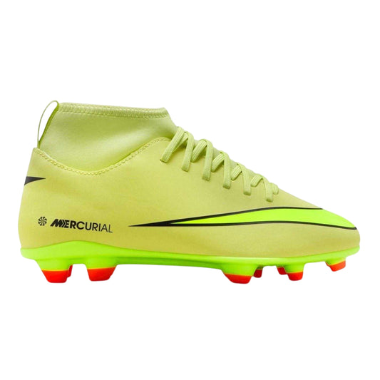 Volt-Crimson - Front - Nike Childrens-Kids Mercurial Firm Ground Football Boots