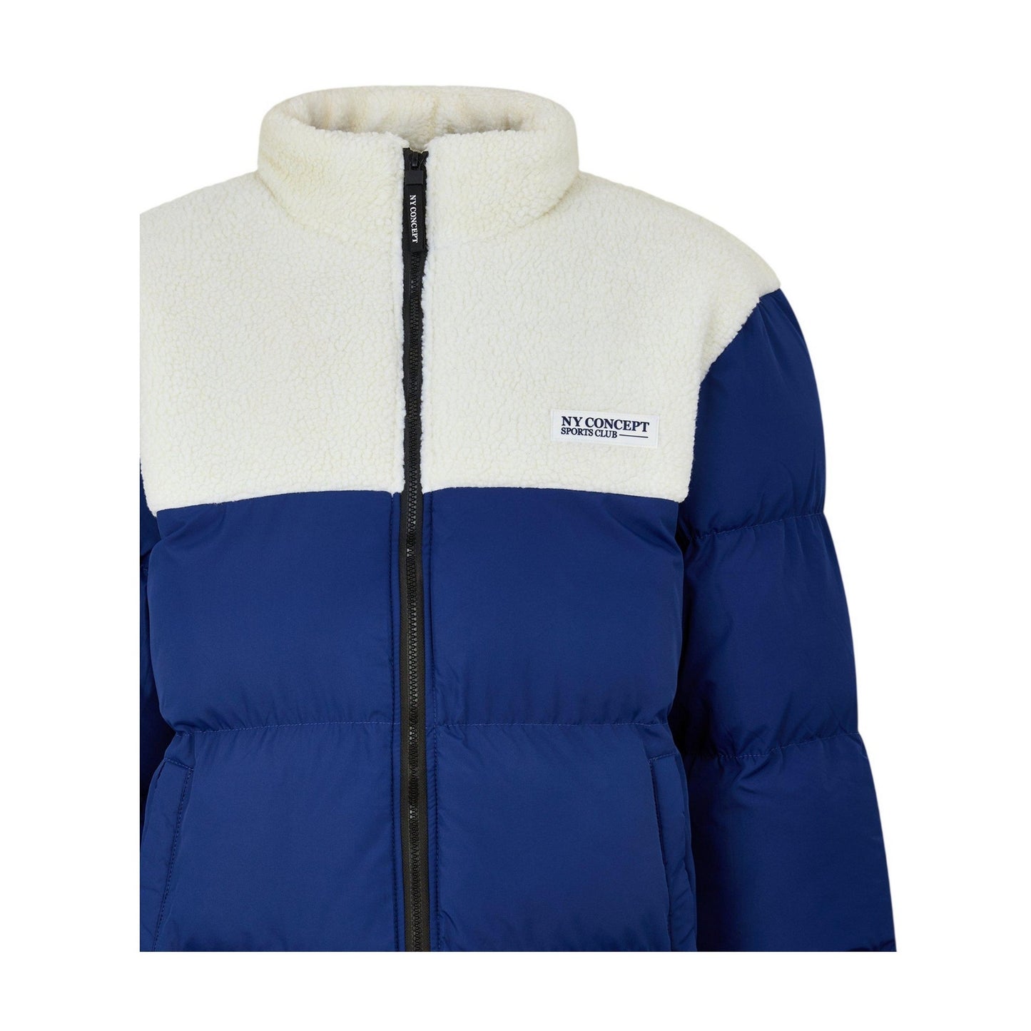 Navy - Side - NY Concept Mens Aspen Regular Puffer Jacket