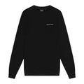 Black-White - Front - Lyle & Scott Mens Embroidered Crew Neck Sweatshirt