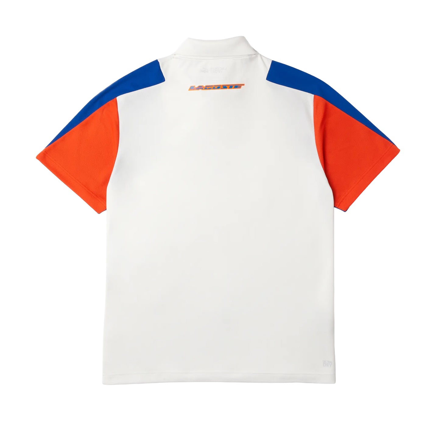 White-Blue - Back - Lacoste Unisex Adult Tennis Recycled Polyester Polo Shirt
