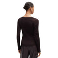 Brown - Back - Boss Womens-Ladies Firama Scoop Neck Sweater Top
