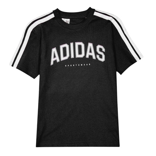 Black - Front - Adidas Childrens-Kids Graphic T-Shirt