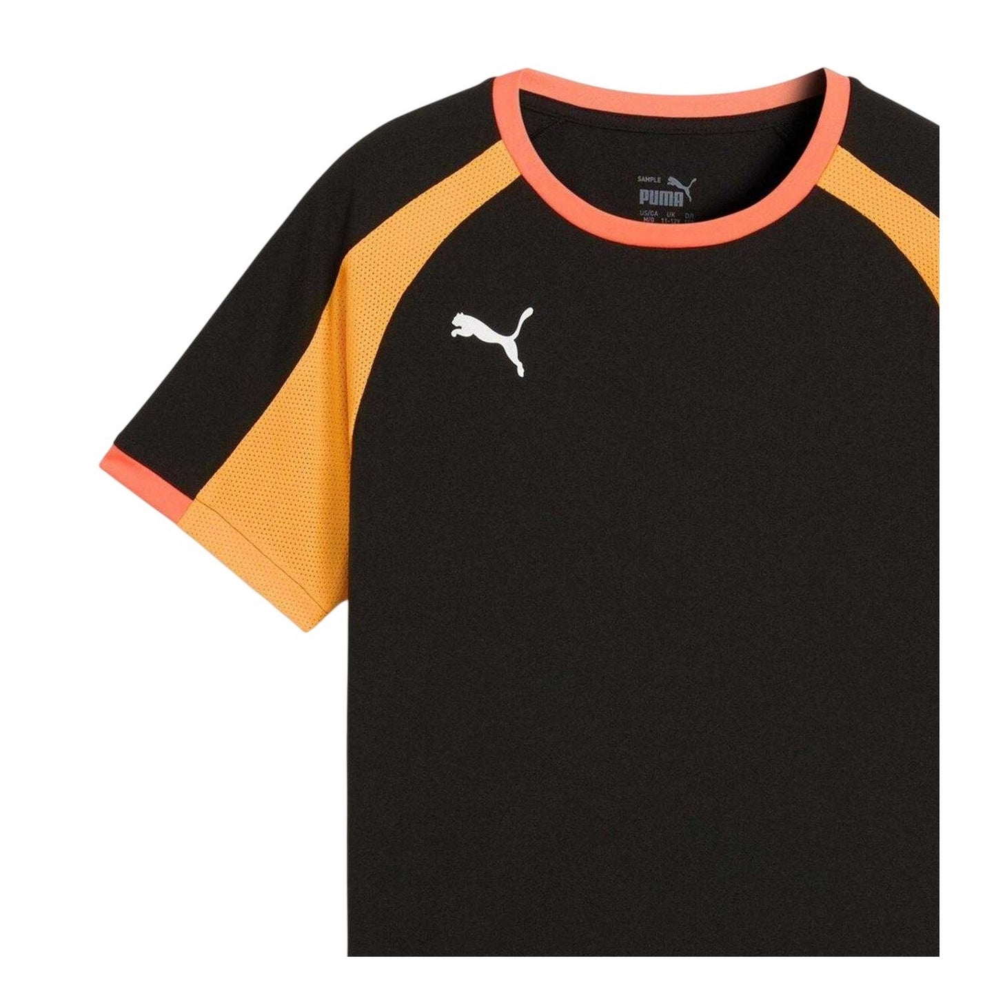 Black - Side - Puma Childrens-Kids Individual Liga T-Shirt