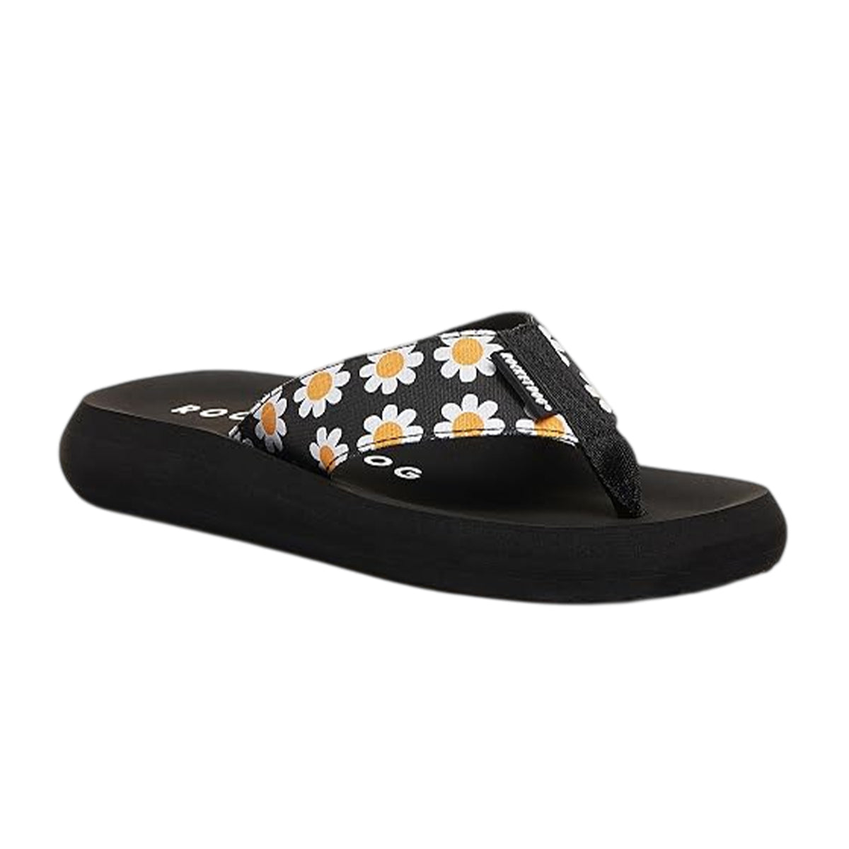 Black - Lifestyle - Rocket Dog Womens-Ladies Adios Daisy Flip Flops
