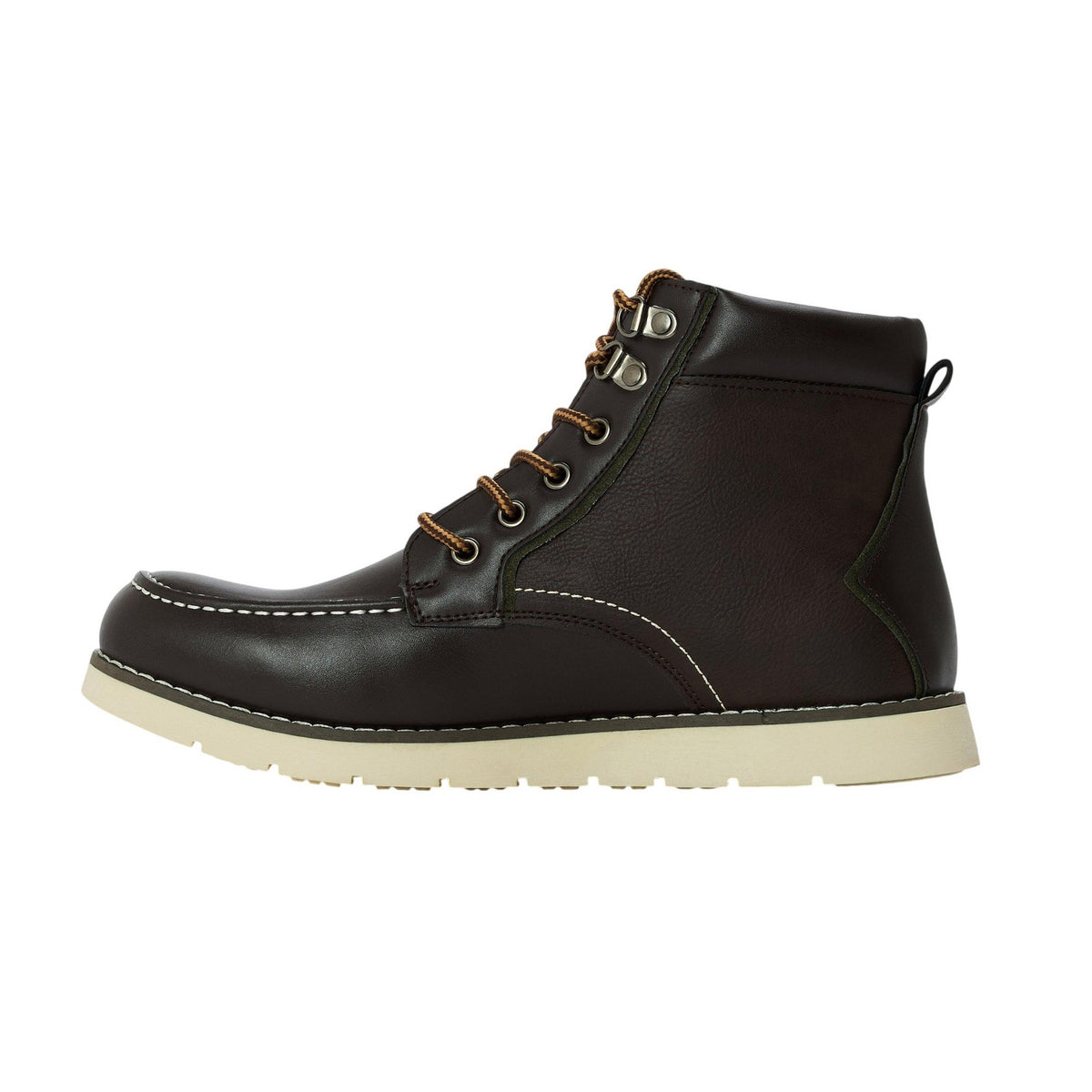 Brown - Side - Original Penguin Mens Atlas Hiking Boots