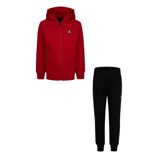 Black - Front - Nike Childrens-Kids Air Jordan Fleece Tracksuit