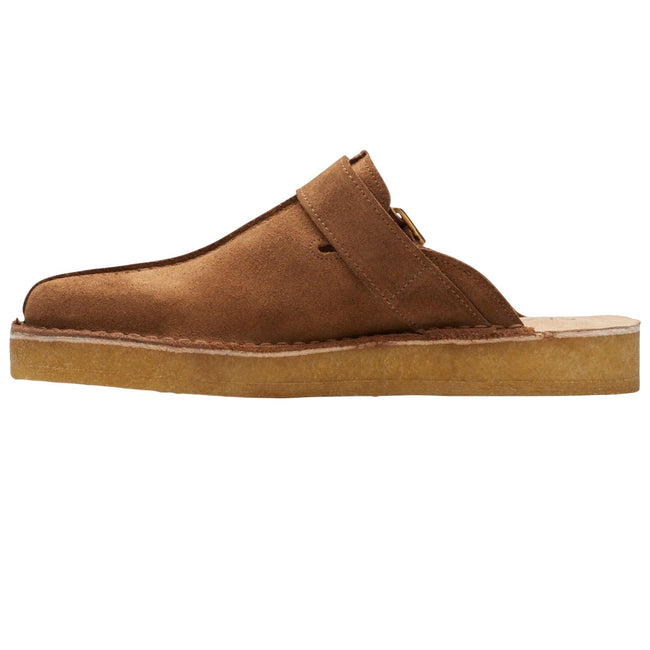 Brown - Lifestyle - Clarks Mens Trek Suede Mules