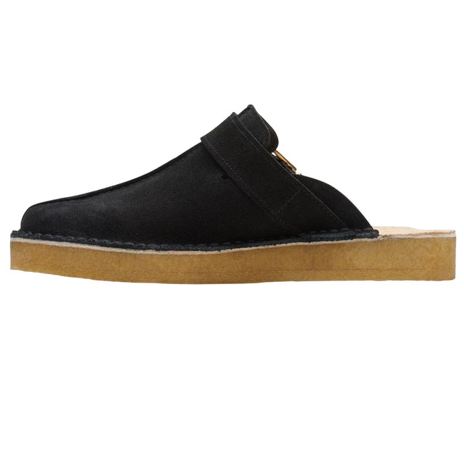 Black - Lifestyle - Clarks Mens Trek Suede Mules