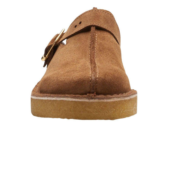 Brown - Pack Shot - Clarks Mens Trek Suede Mules