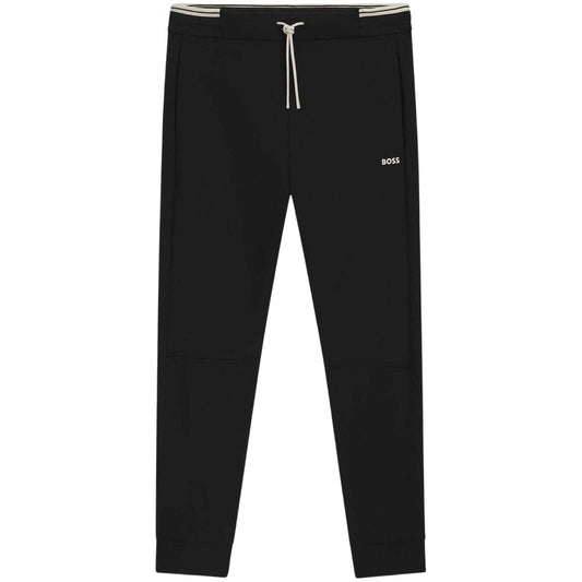 Black - Front - Boss Mens HBG Zone Tapered Jogging Bottoms