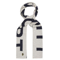 Beige - Front - Luke 1977 House Text Knitted Scarf