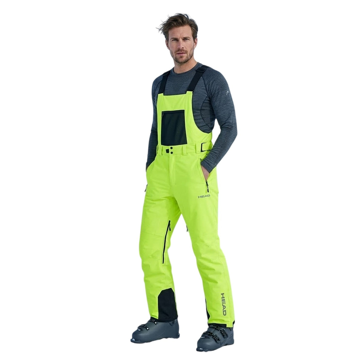 Green - Side - Head Mens Pro Countdown Ski Trousers