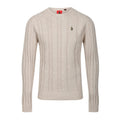 Beige - Front - Luke 1977 Mens Crew Neck Modern Sweatshirt
