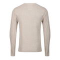 Beige - Back - Luke 1977 Mens Crew Neck Modern Sweatshirt