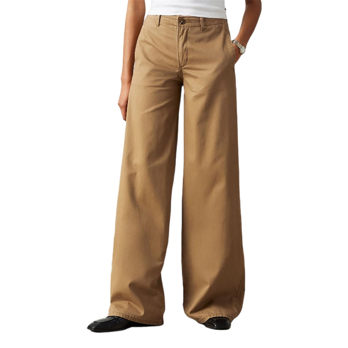 Ermine - Side - Levis Womens-Ladies Big Yikes Wide Leg Chinos