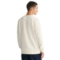White - Back - Gant Unisex Adult Archive Shield Embroidered Crew Neck Sweatshirt