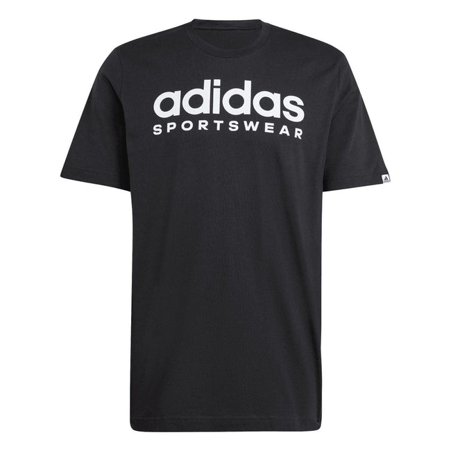 Black - Front - Adidas Mens Graphic Regular T-Shirt