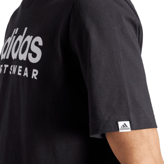 Black - Side - Adidas Mens Graphic Regular T-Shirt