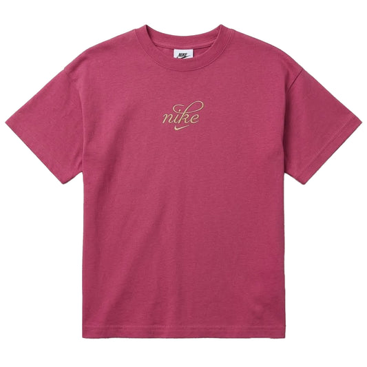 Beet - Front - Nike Girls Shine T-Shirt