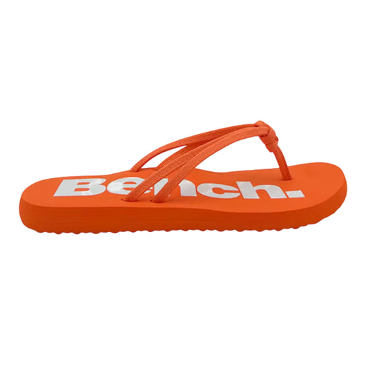 Coral - Front - Bench Womens-Ladies Invisia Logo Flat Sandals