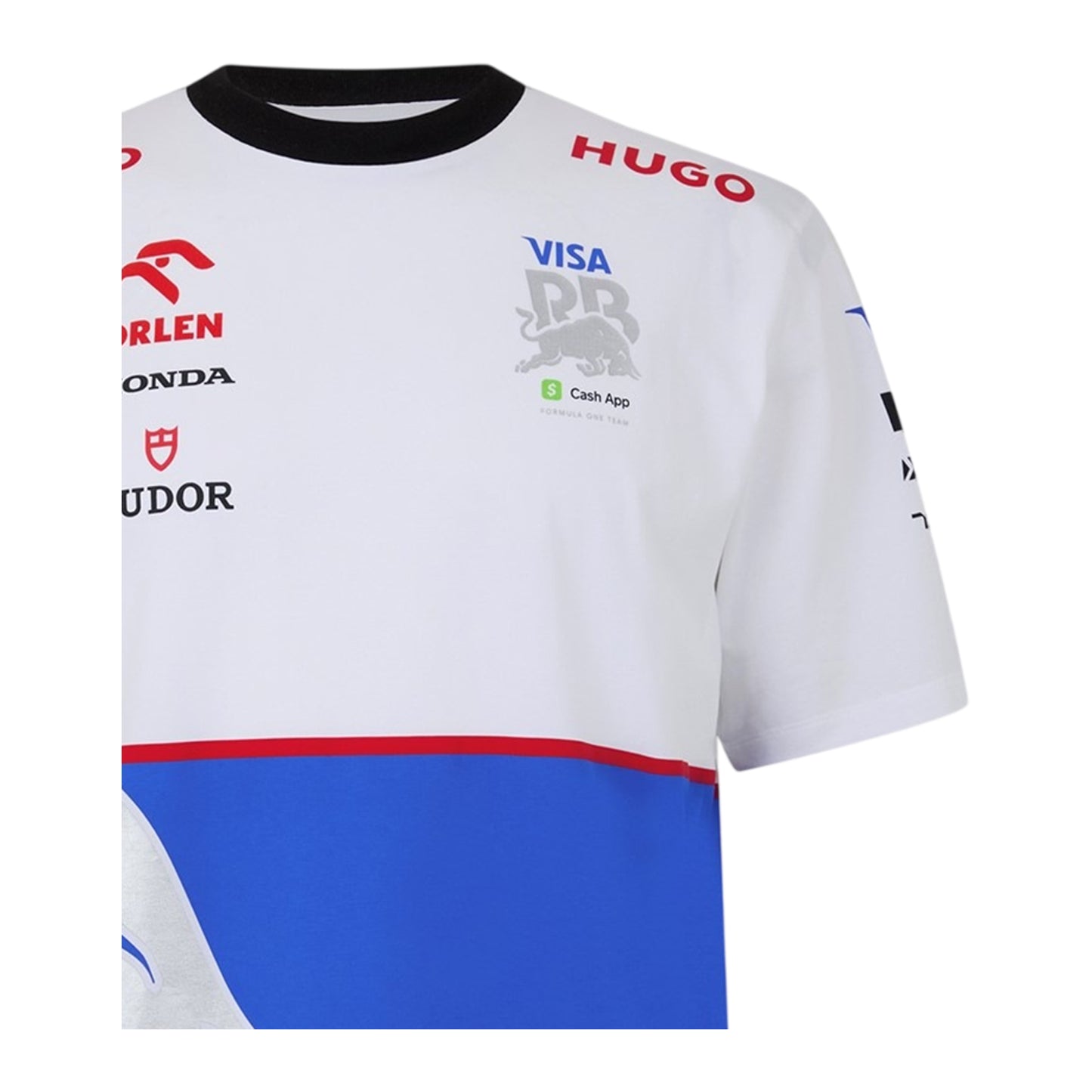 White - Side - Hugo Unisex Adult Visa Regular T-Shirt