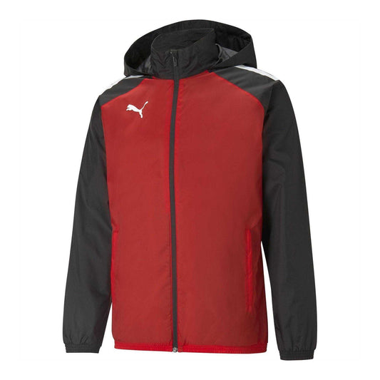 Red-Black - Front - Puma Mens TeamLIGA Colour Block Anorak