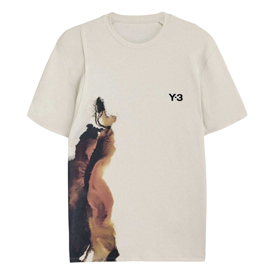 Grey - Front - Y-3 Mens Quick Dry Slim Tennis T-Shirt