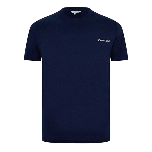 Navy - Front - Calvin Klein Mens Lightweight T-Shirt