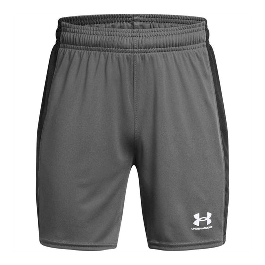 Grey - Front - Under Armour Boys Challenger Knitted Shorts