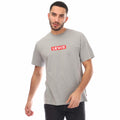 Grey - Front - Levis Mens Box Logo Relaxed Fit T-Shirt