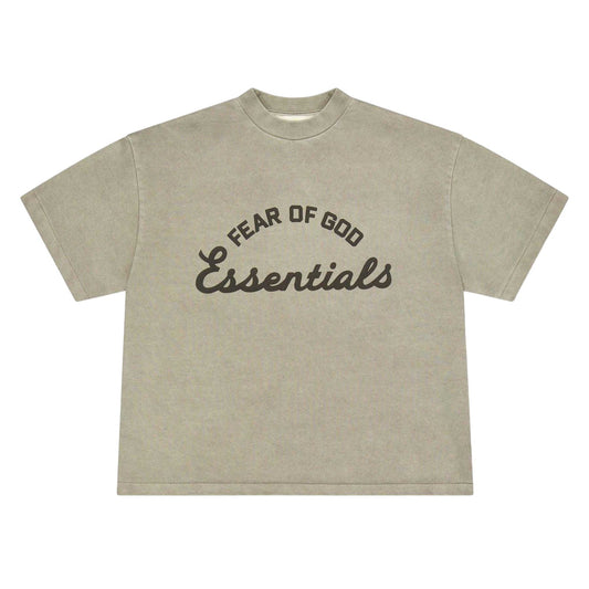 Seal Grey - Front - Fear Of God Essentials Childrens-Kids Logo Printed T-Shirt