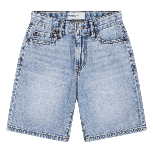 Light Blue - Front - Abercrombie & Fitch Childrens-Kids And F Denim Shorts
