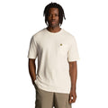 White - Lifestyle - Lyle & Scott Mens Stripe Textured T-Shirt