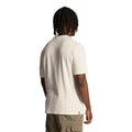 White - Back - Lyle & Scott Mens Stripe Textured T-Shirt