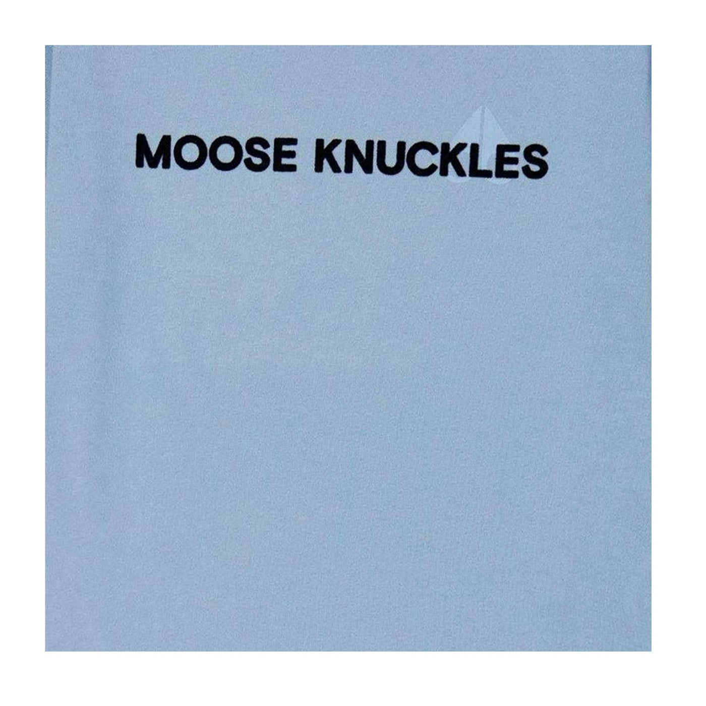 Blue - Side - Moose Knuckles Childrens-Kids Conway Logo Regular T-Shirt