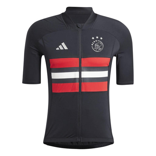 Black - Front - Adidas Mens Ajax Slim Cycling Jersey