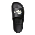 Black-White - Close up - Lacoste Mens Serve 2.0 Sliders