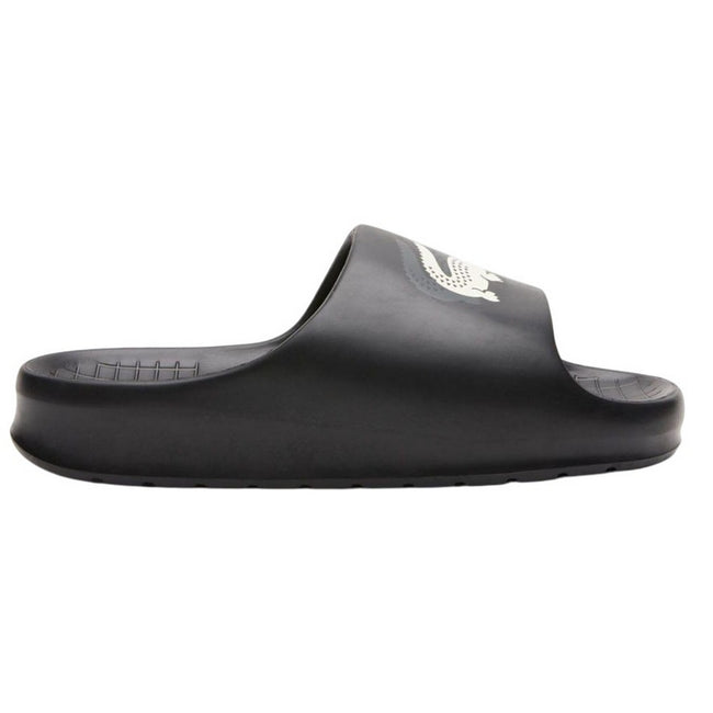 Black-White - Side - Lacoste Mens Serve 2.0 Sliders