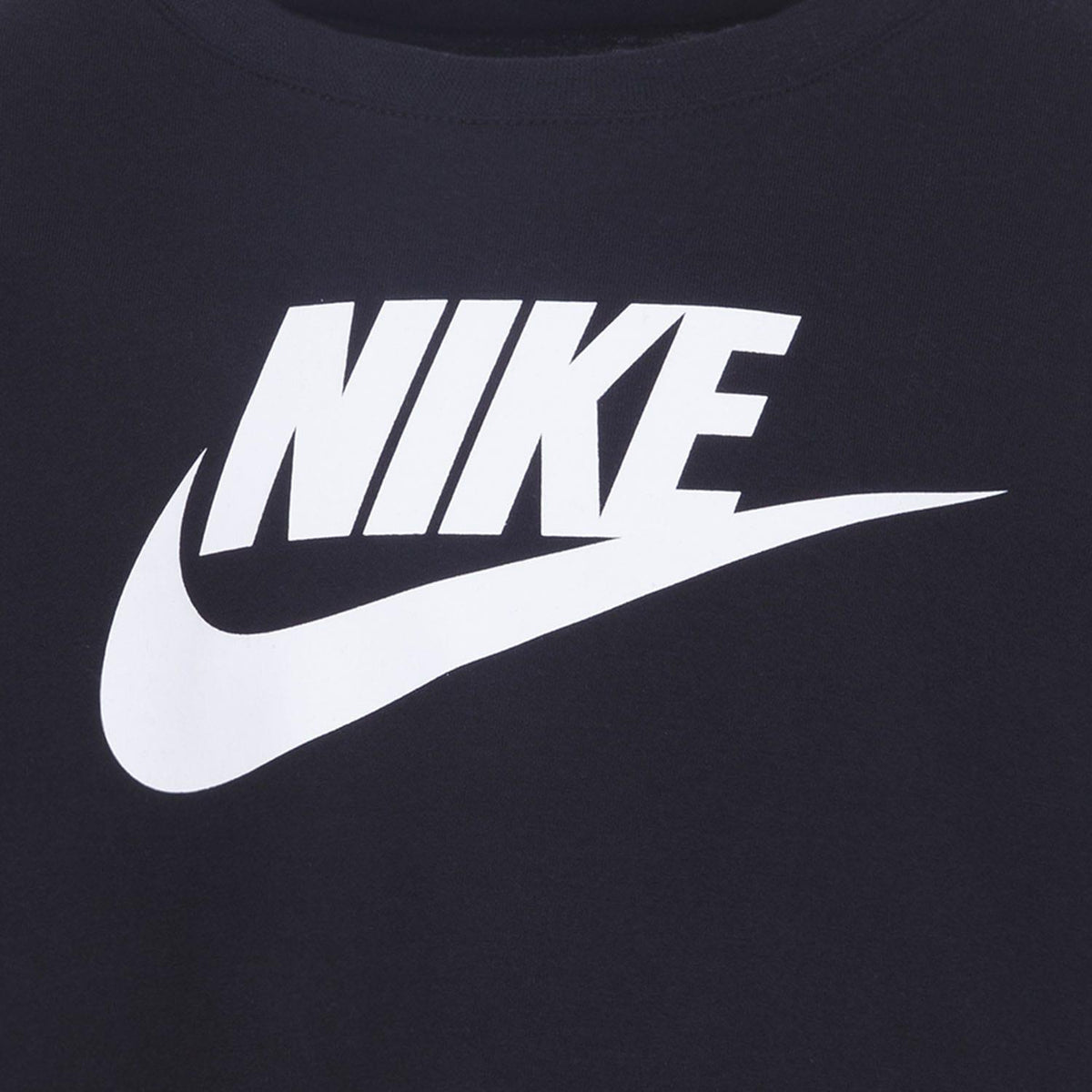 Black - Side - Nike Childrens-Kids Club Boxy T-Shirt