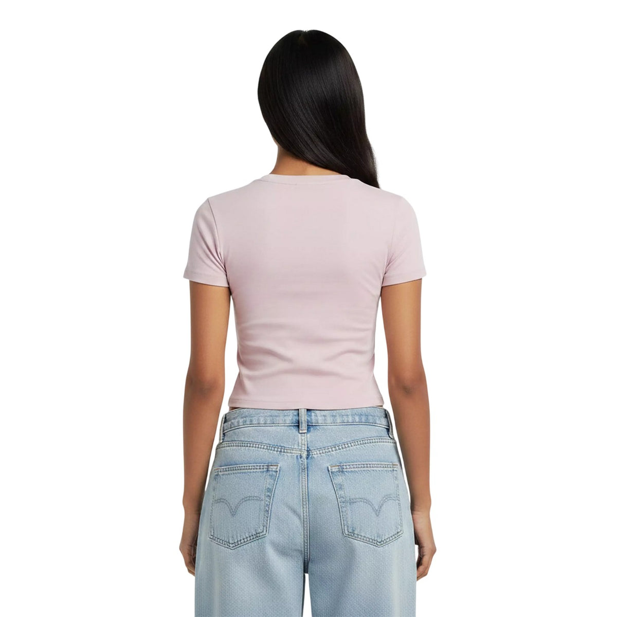 Lilac - Lifestyle - Guess Womens-Ladies Star Print Slim T-Shirt