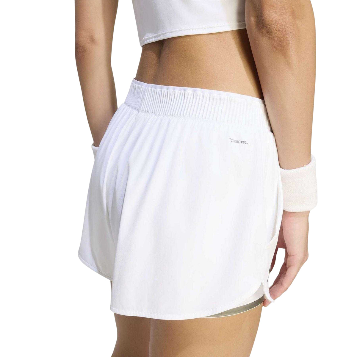 White - Lifestyle - Adidas Womens-Ladies Wimbledon Tennis Shorts