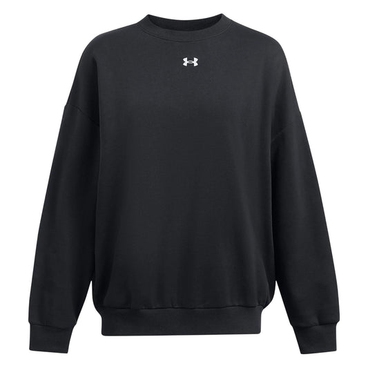 Black - Front - Under Armour Womens-Ladies Rival Fleece Sweatshirt