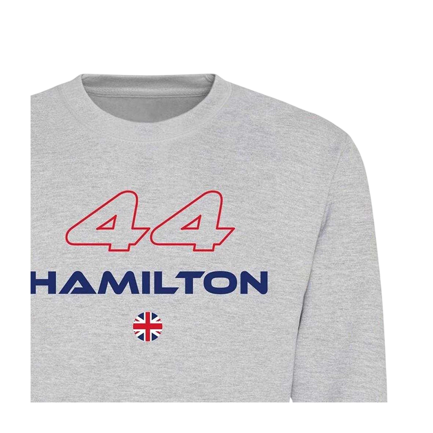 Grey - Side - AWD Unisex Adult Formula 1 Fleece Sweatshirt